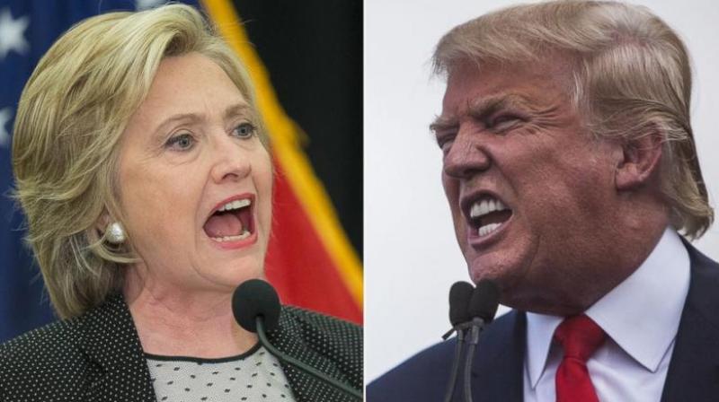 Presidential candidates, Hillary Clinton and Donald Trump