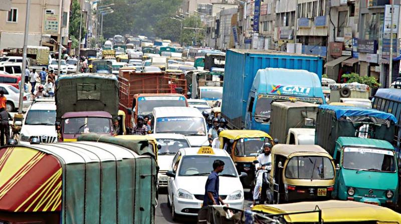 Another officer said that all jurisdictional traffic police stations have been asked to study important junctions where there is heavy movement of vehicles and submit reports on how to ensure free flow of traffic.    (Representational image)