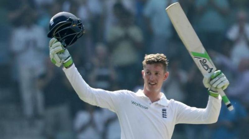 Keaton Jennings became the 14th cricketer to have brought up a ton on debut against India in the longer format of the game. (Photo: BCCI)