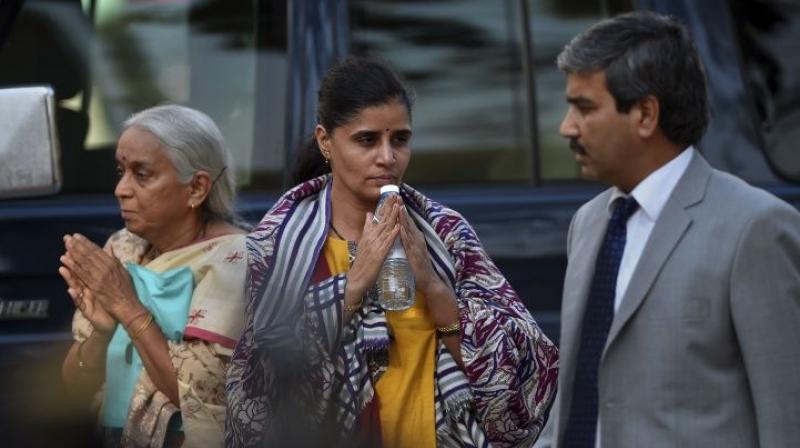 Lambasting Pakistan for the treatment offered to Jadhavs kin in Islamabad, Sushma Swaraj said Pakistan had used the emotional reunion of a mother with her son and a wife with her husband after 22 months as a propaganda tool. (Photo: AP)