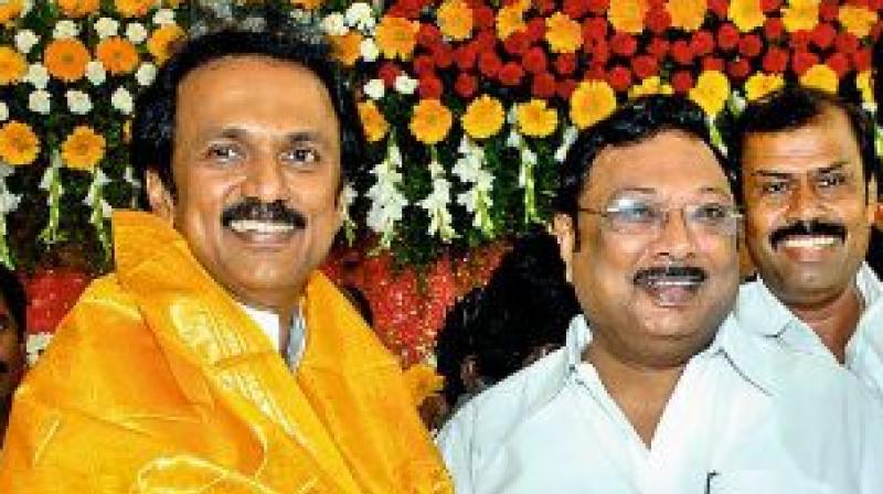 MK Stalin and MK Alagiri