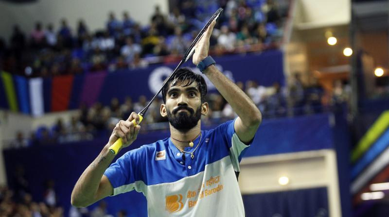 The World No. 2 Kidambi Srikanth holds the numero uno status in the Destination Dubai ranking and will carry Indias title hopes after being in rampaging form this season, where he won four titles after reaching five finals. (Photo: AP)