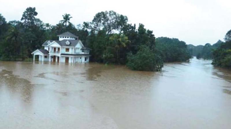 A house inundated in flood waters. (File pic)