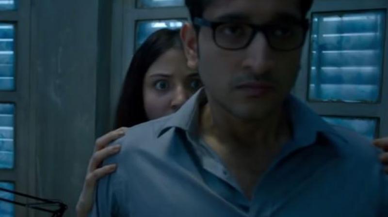 A screenshot of Anushka Sharma and Parambrata Chatterjee from Pari trailer.
