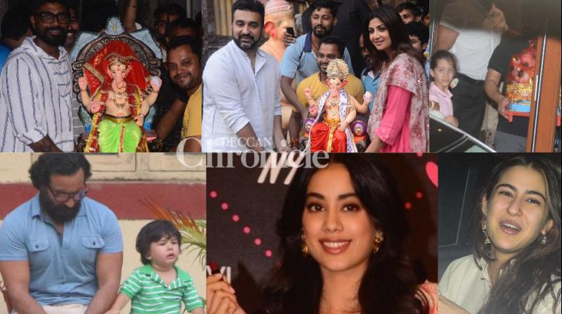 Stars bring home Ganesha, watch Manmarziyaan, others snapped