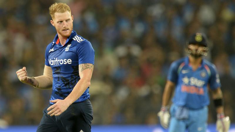 Stokes was named man of the match for his unbeaten 57 off 39 balls and three key wickets against India in the third ODI at Eden Gardens. (Photo: AFP)