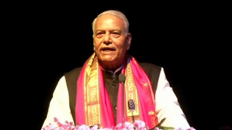 BJP dissident Yashwant Sinha, who has not left any stone unturned in criticising the BJP-led central government has quit from the party. (Photo: Twitter | ANI)