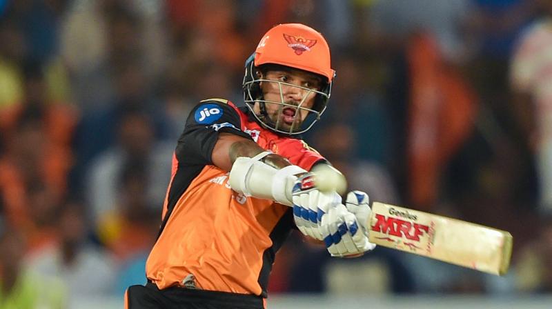 Indias top-order batsman Shikhar Dhawan is set to be traded to Delhi Daredevils (DD) from Sunrisers Hyderabad (SRH) for the upcoming edition of the Indian Premier League (IPL). (Photo: PTI)