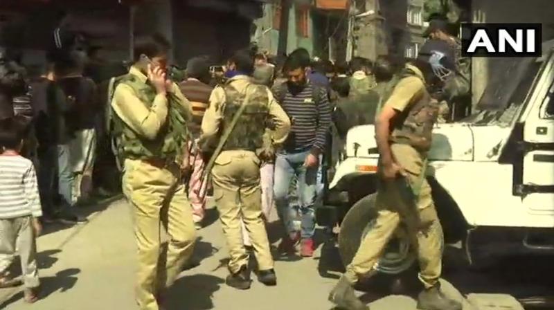 The shooting comes two days before polling for the first phase of elections for urban local bodies in Kashmir can begin. (Photo: ANI/Twitter)