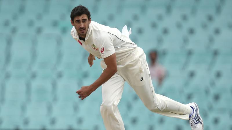 The left-armer did not bowl in the final session of day two at Abu Dhabi on Wednesday and spent time off the ground as Pakistan built a commanding 281-run lead in their second innings after skittling Australia for 145. (Photo: AP)