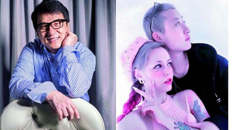 Jackie Chan and Etta Ng Chok Lam