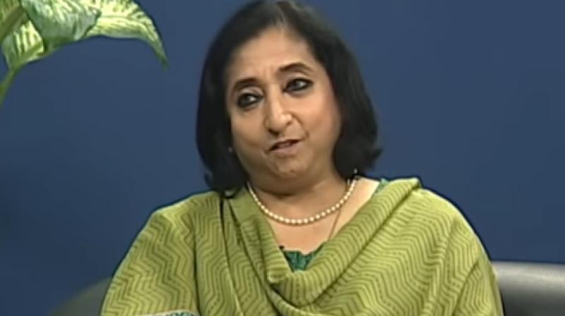 CBEC chief Vanaja N Sarna (Youtube screengrab)