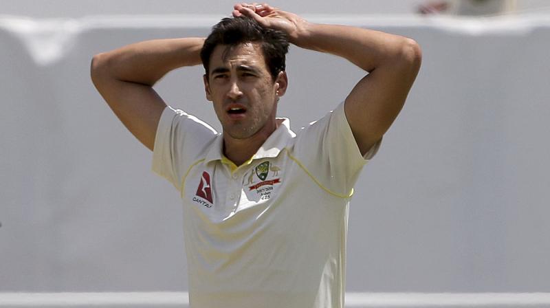 Australian pace spearhead Mitchell Starc has been cleared of a major foot injury, but remains in doubt for the Boxing Day Test. (Photo: AP)