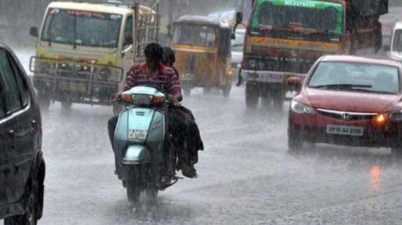 Average rainfall recorded up to 7.30 pm was 4.7 mm. Rains occurred due to high content of moisture in the atmosphere.   (Representational Image)