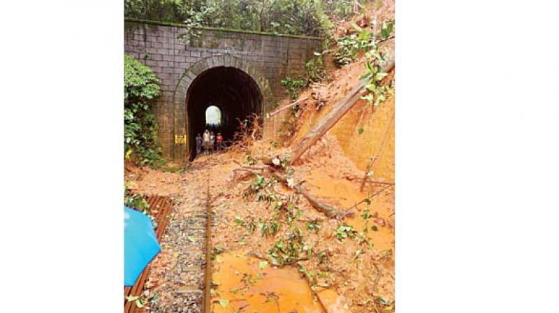 Landslides have cut off rail traffic between  Sakleshpur and Mangaluru    (Image: DC)