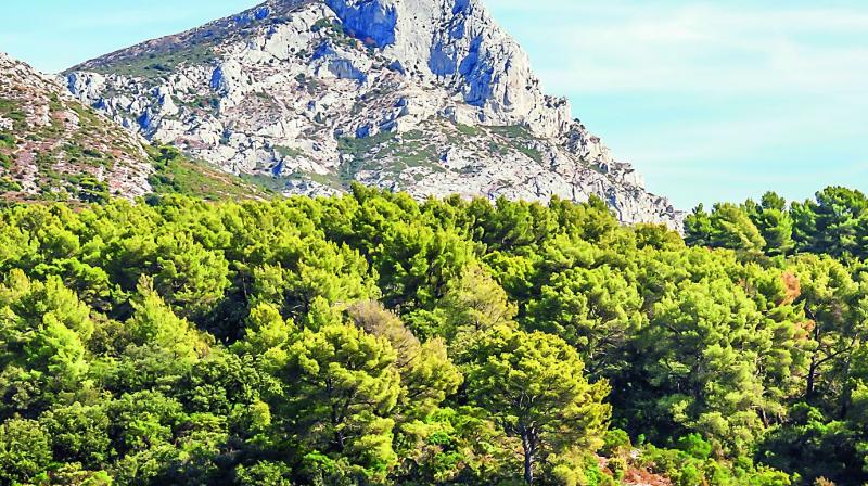 Sainte Victoire, the mountain that served as an inspiration to the artist.