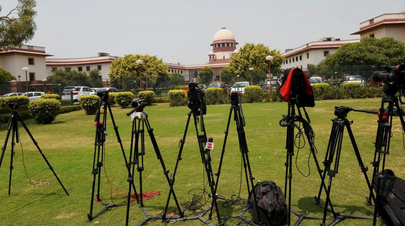 The Supreme Court begins a historic hearing on the constitutional validity of triple talaq in New Delhi. (Photo: PTI)