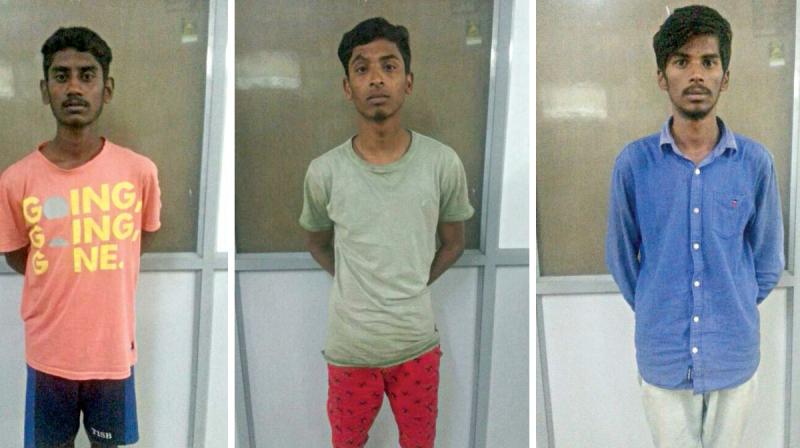 The students who were arrested for blackmailing