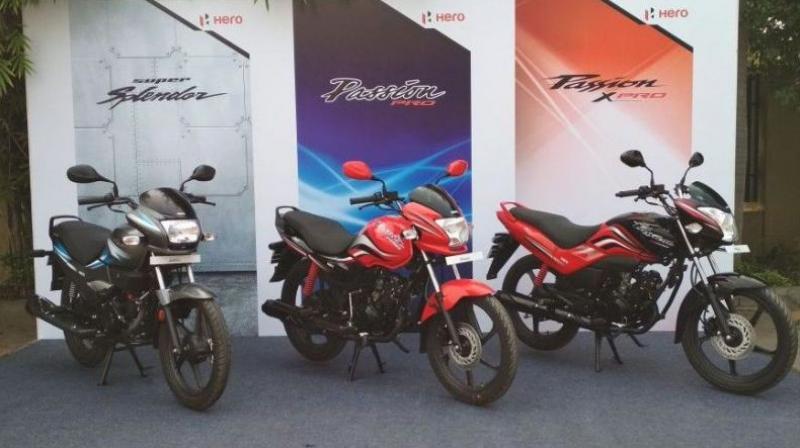 The countrys largest two-wheeler maker Hero MotoCorp has crossed the 75 lakh units sales mark in 2017-18 fiscal, becoming the first ever entity to achieve such a feat globally, a company official said.