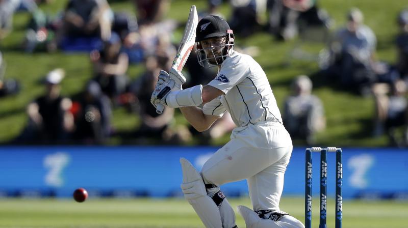 Kane Williamson was not out 78 as he propped up the innings with nightwatchman Jeetan Patel on nine, taking New Zealand to 177 for three in reply to South Africas 308. (Photo: AP)