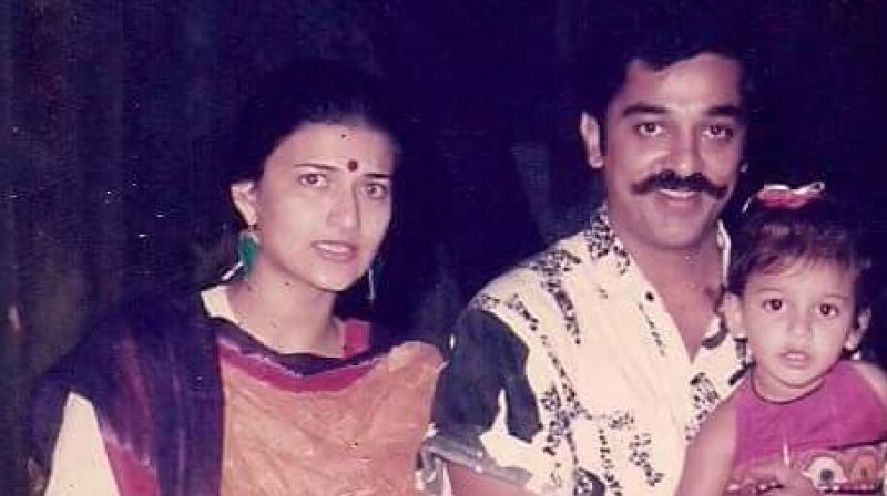Throwback: This picture of Shruti Haasan with Kamal and Sarika is heart-melting!