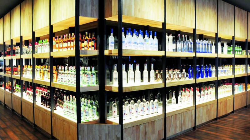 Walk-in liquor marts provide a wide range of  alcohol brands.