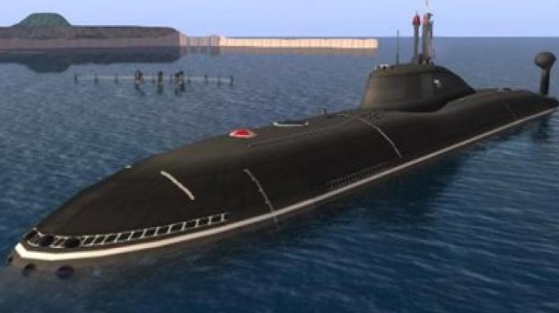 epresentational Image of Akula-2 class nuclear submarine.