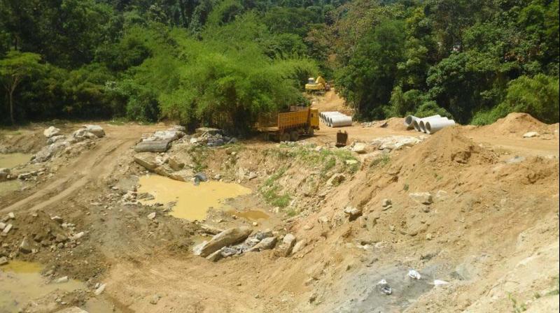 The ongoing Yettinahole drinking water project (Photo: DC)