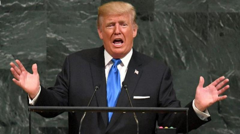 US President Donald Trump at United Nations 72nd General Assembly meet in UN headquarters in New York (Photo: AFP)