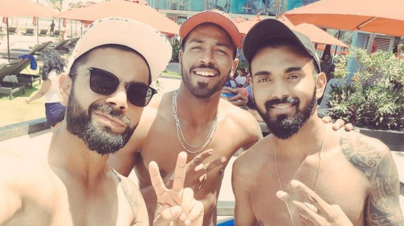 The Indians were completely dominant in the game, finishing off the hosts by the end of Day 4, giving them an extra day to cool down. (Photo: Twitter/ Hardik Pandya)