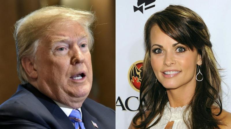 Former Playboy model Karen McDougal claims she had a months-long affair with Trump after they met in 2006, shortly after Trumps wife Melania gave birth to their son Barron. (Photo: AFP)