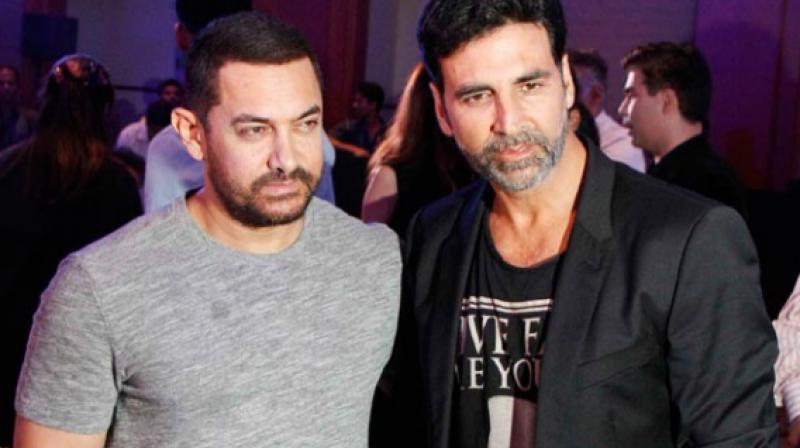 Aamir Khan and Akshay Kumar at an event.