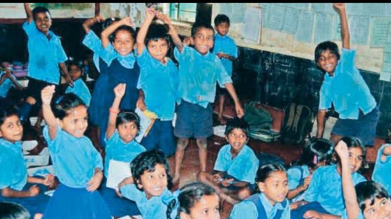 Tribal Welfare Residential schools have received the maximum number of enrollments this academic year followed by Social Welfare Residential schools with a strength of 95,677 students in this academic year.(Representational Image)