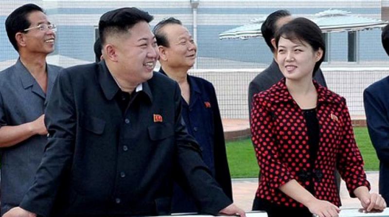 File photo of Kim Jon-un with his wife. (Photo: AP)