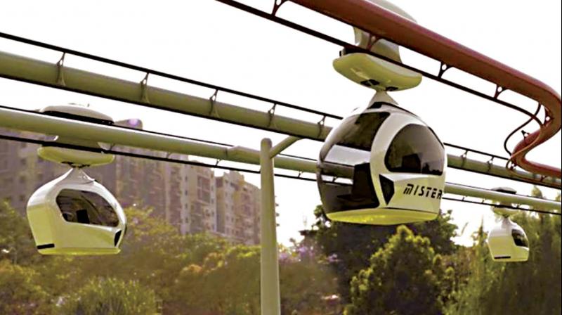 The BBMP is now thinking of adding the hi-tech Pod Taxi to the mix which is expected to complement the Metro. (Photo: DC)