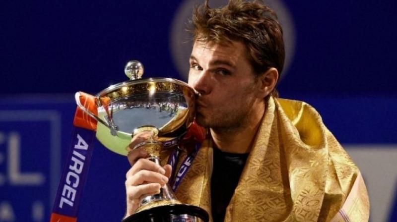 Stanislas Wawrinka completed hat-trick of titles when he won the CHennai Open last year. (Ph