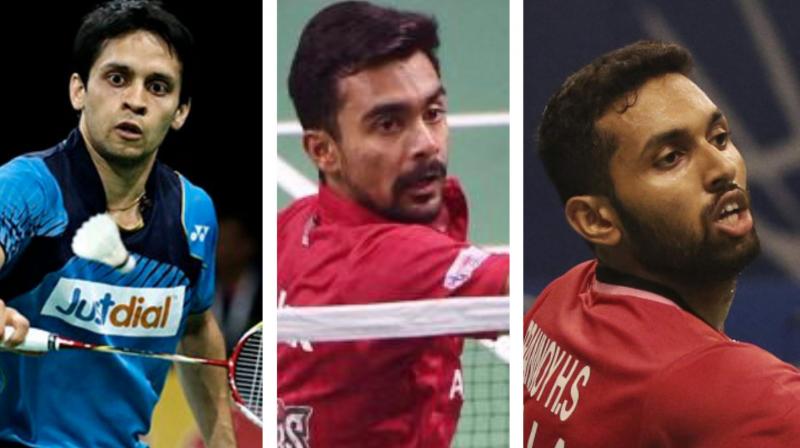 P Kashyap, Sameer Verma and H S Prannoy have been going from strength to strength in the mens singles competition of US Open Grand Prix . (Photo: File/AP)