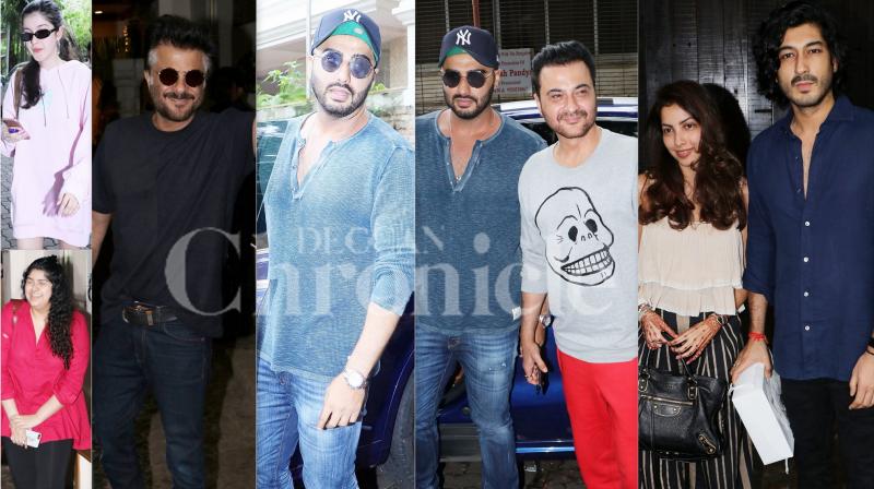 In Pics: Arjun, Shanaya, Anshula & others gather at Anil Kapoors house