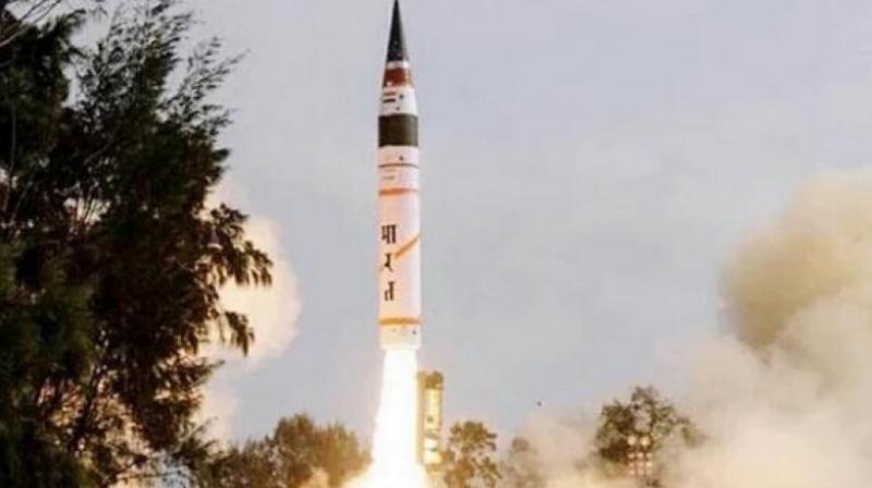 The sophisticated Agni-I missile is propelled by a solid rocket propellant system and is equipped with a specialised navigation system that ensures it reaches the target with a high degree of precision. (Representational Image | File)