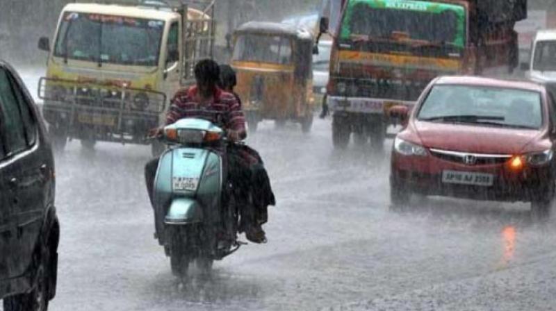 Hyderabad is expected to have generally cloudy skies with a few spells of rain or thundershowers at the beginning of the week, while rain or thundershowers would occur towards evening or night mid-week.   (Representational image)