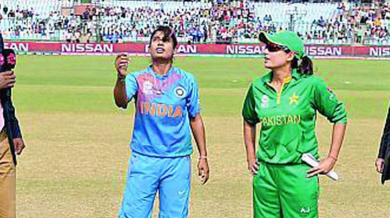 The last time Indian women played Pakistan was at World T20 in March in Delhi. Sana Mir (right) led Pakistan to victory over India, captained by Mithali Raj (left).