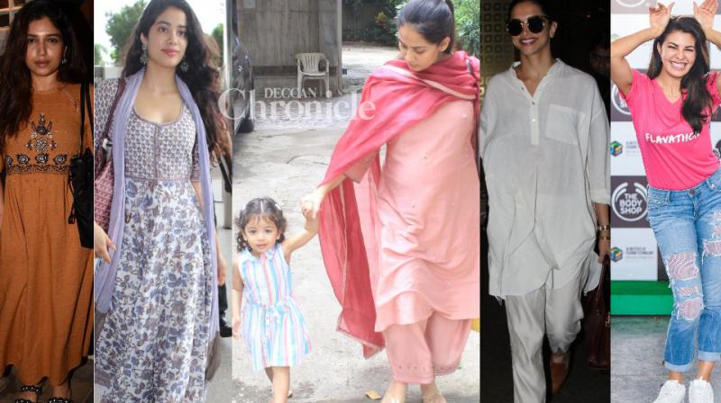 Deepika, Janhvi stylish travellers, Mira with Misha, other stars clicked