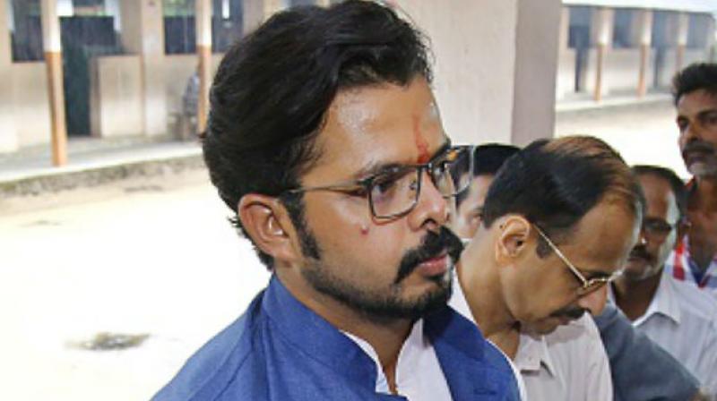 The BCCI was responding to a petition filed by Sreesanth challenging the life ban imposed on him despite a Delhi court dropping charges against him on July 25, 2015. (Photo: AFP)
