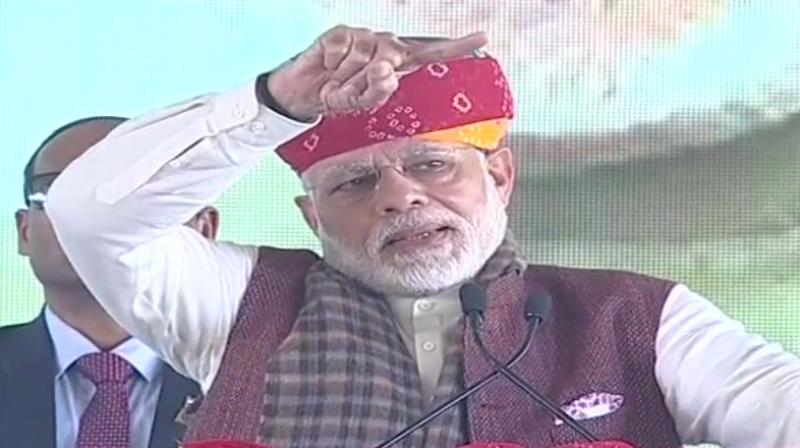 Modi said, when the BJP assumed office, one of the first things it did was to see what work has been done on the promises in the Railway Budget. (Photo: ANI/Twitter)