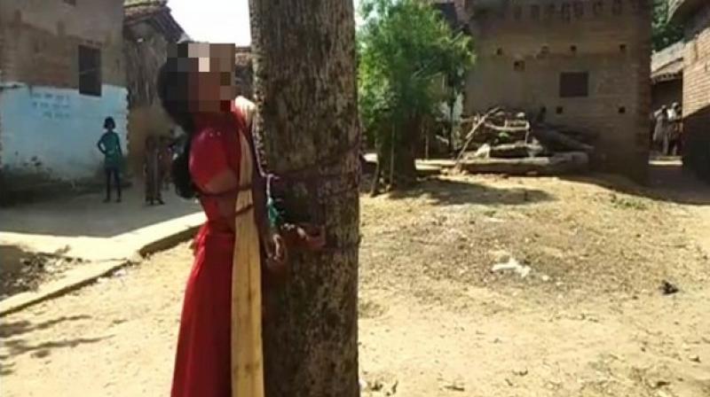 After receiving the information, the police intervened into the matter and rescued the victim. The police also recorded the statement of the woman. (Photo: ANI)