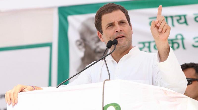 Speaking at an event organised by a tribal organisation, Adivasi Ekta Parishad, Rahul Gandhi said, The tribal bill is not a gift, but right of the tribal people. The tribal people must have their rights over land, water and forests. (Twitter | @INCIndia)