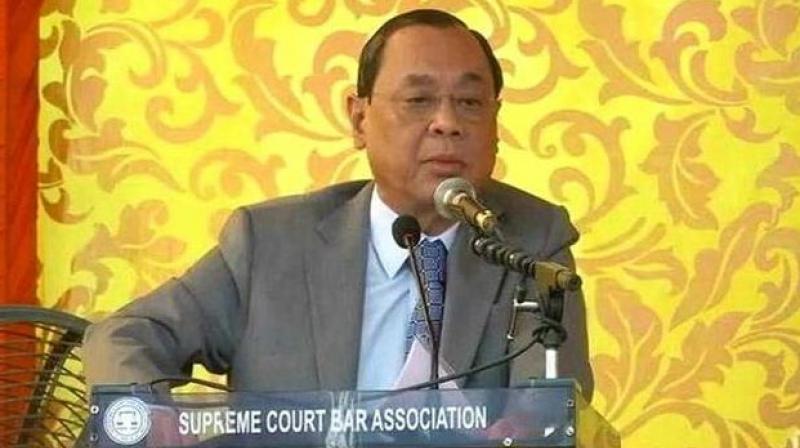 Chief Justice of India Ranjan Gogoi disagreed on a suggestion that a ban on strikes by lawyers be lifted. (Photo: ANI)