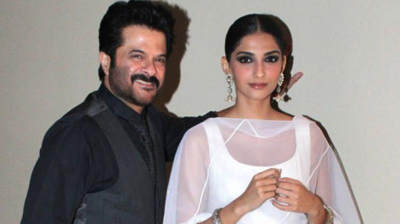 Anil Kapoor with daughter Sonam.