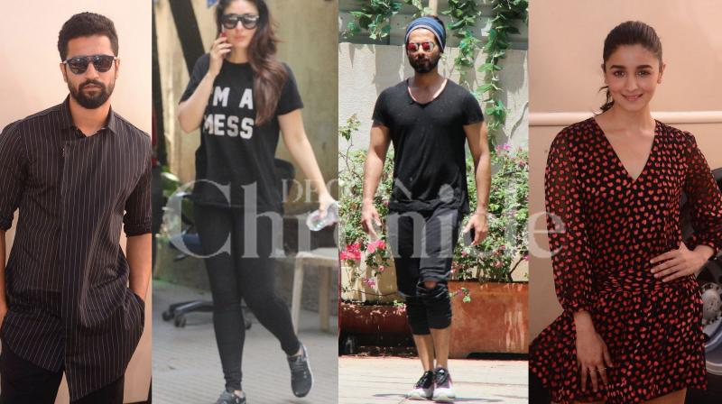 Snapped: Kareena, Shahid at the gym and Alia, Vicky at Raazi promotions