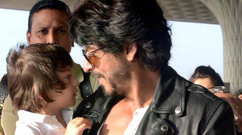 AbRam had accomapnied Shah Rukh during the shoot of Imtiaz Alis film in Europe.